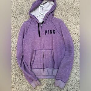PINK - zip up hoodie